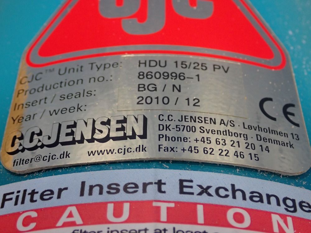 C.c Jensen Filter Insert Exchange - Hdu15/25 Pv