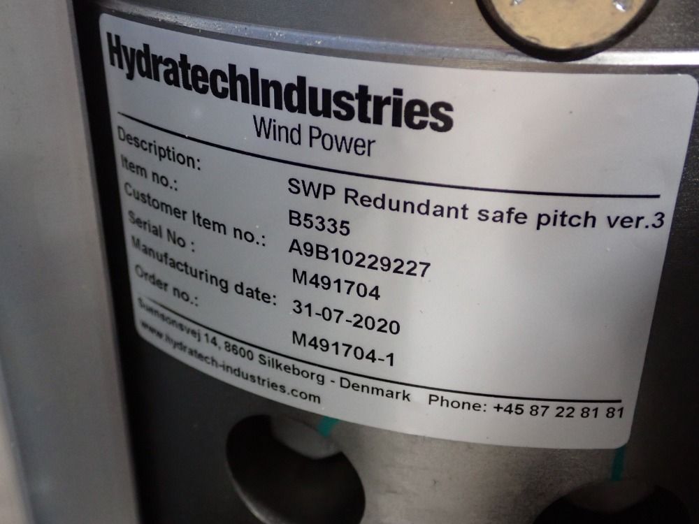 Hydratechindustries Wind Power Swp Redundant Safe Pitch - B5335