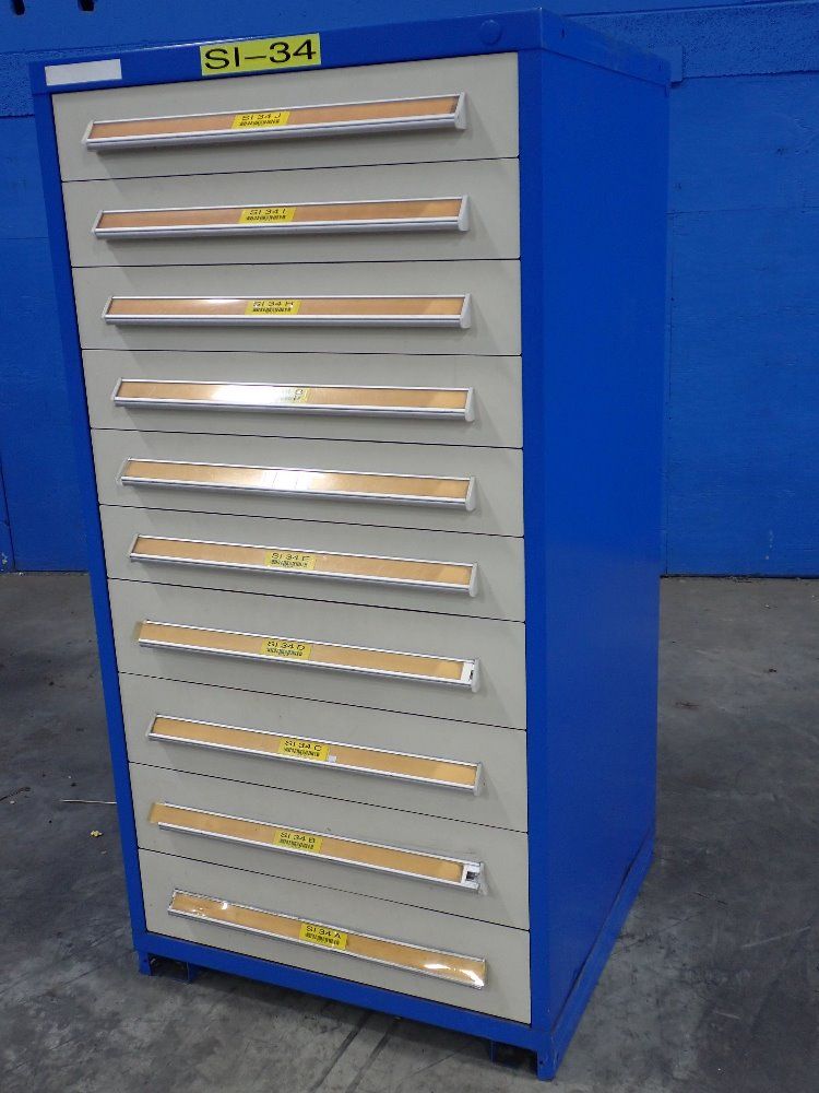 Stanley Vidmar 10 Drawers Tool Cabinet