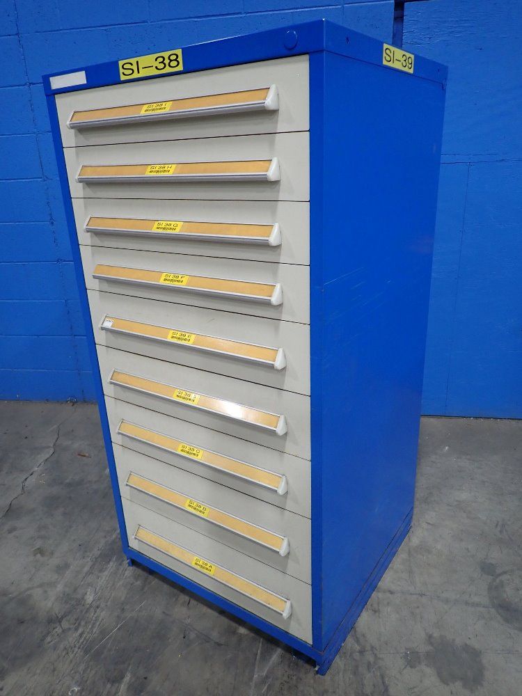 Stanley Vidmar 9 Drawers Tool Cabinet