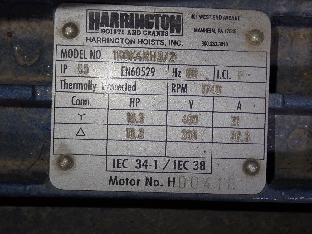 Harrington Electric Cable Hoist