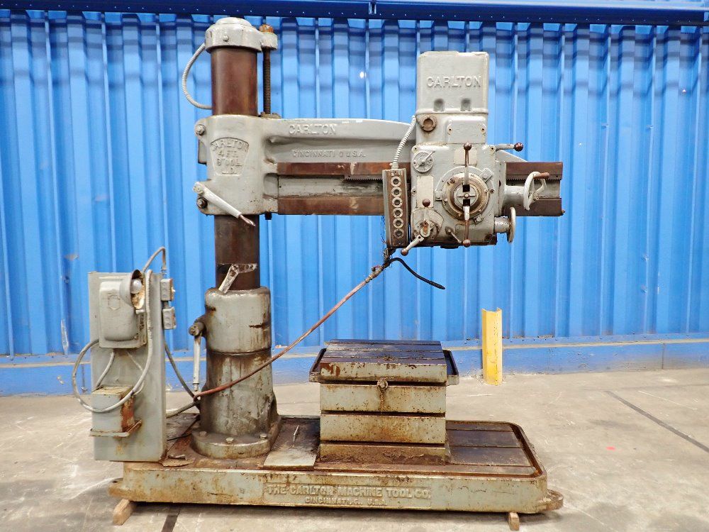 Carlton 4'x 9" Radial Arm Drill - 9x4