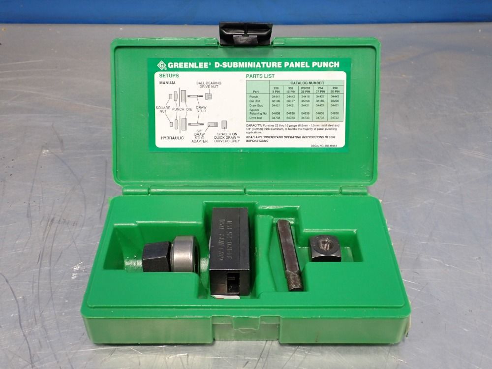 Greenlee Panel Punch - Rs232