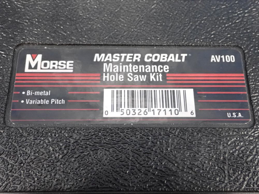 Morse Hole Saw Kit - Av100