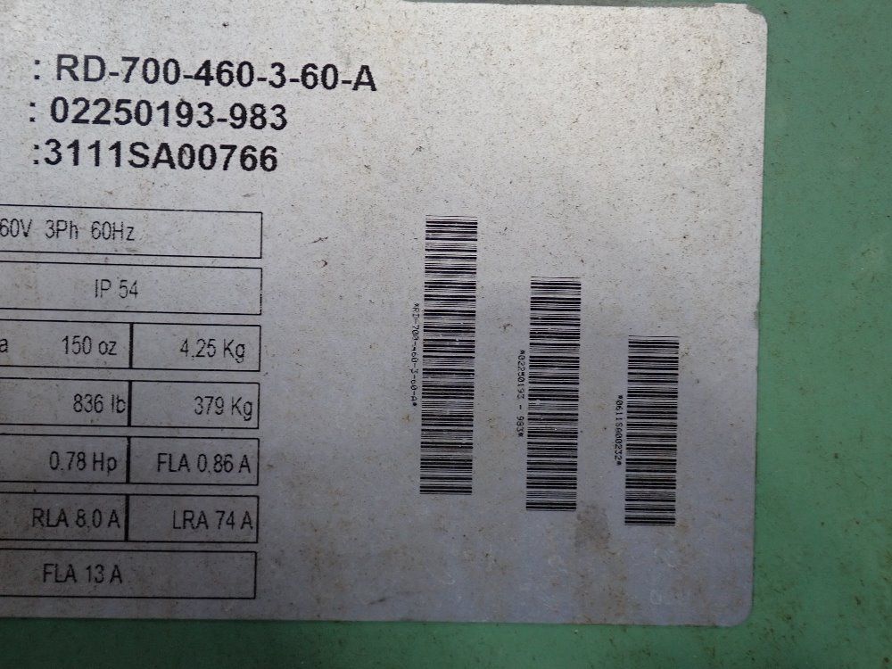 Sullair Air Dryer - Rd-700-460-3-60-s