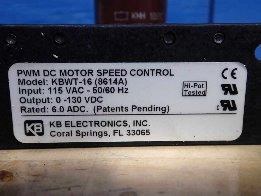 Kb Electronics Kbwt-16 Pwm Dc Motor Speed, Control Board - Kbwt-16