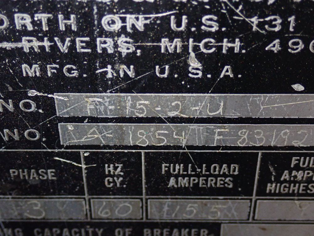 W.f. Wells 15 3/4" X 19" Horizontal Band Saw - F-15-2-4