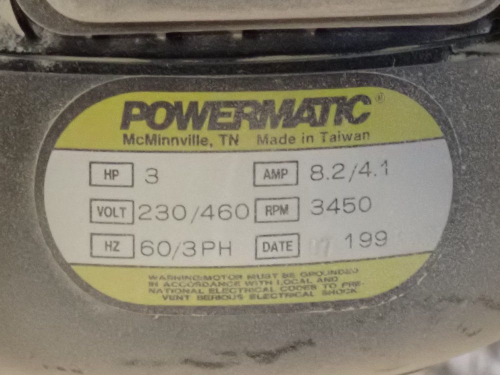 Powermatic 3 Hp Dust Collector