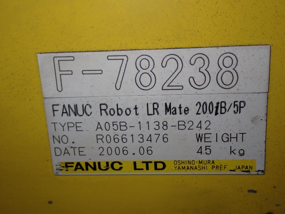 Fanuc Robot - Lrmate 200ib 5p