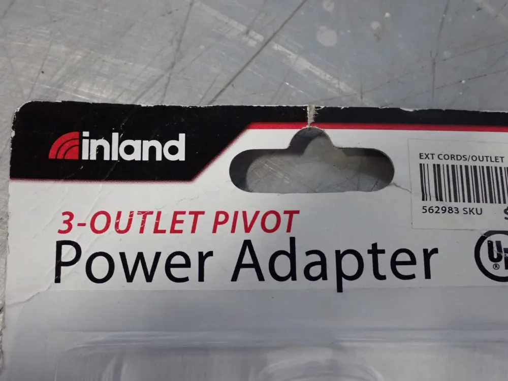 Inland 3-outlet Pivot Power Adapter