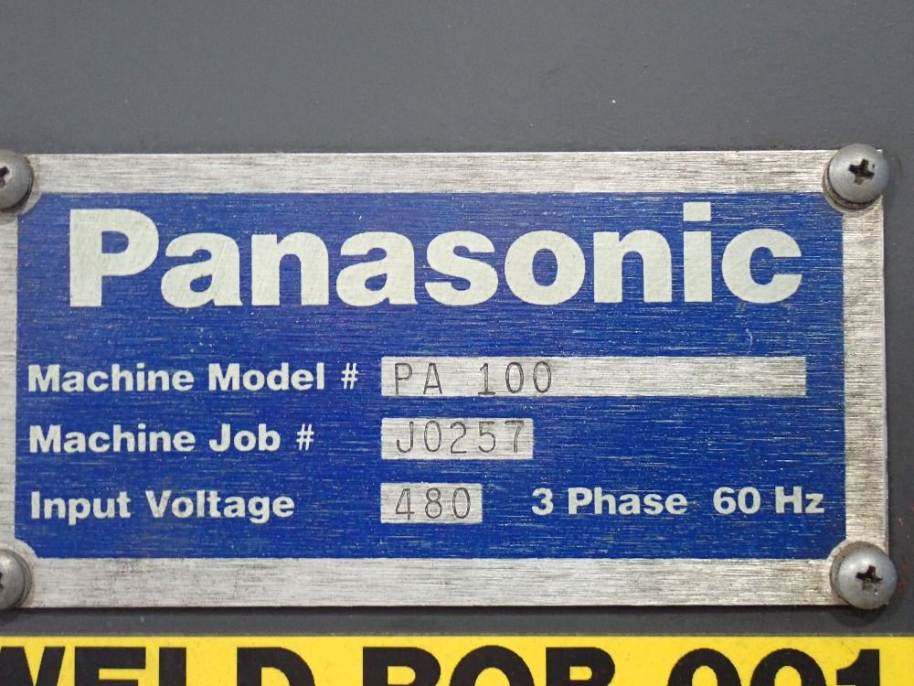 Panasonic 26 Kva Robot Welding Cell - Performarc Pa100