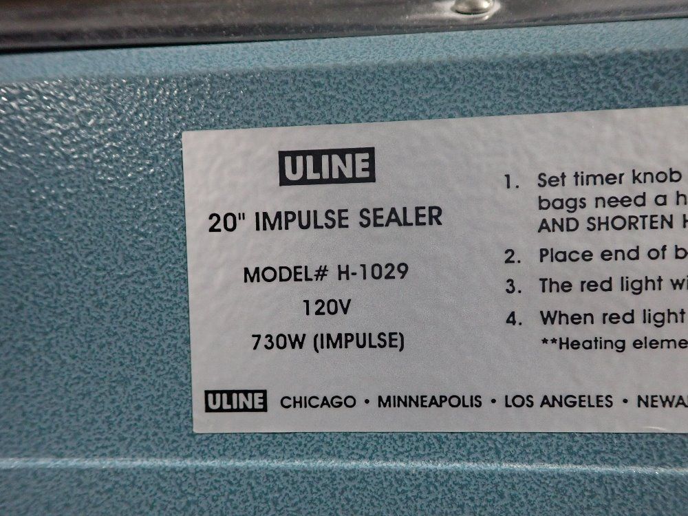 Uline Impulse Bag Sealer - H-1029
