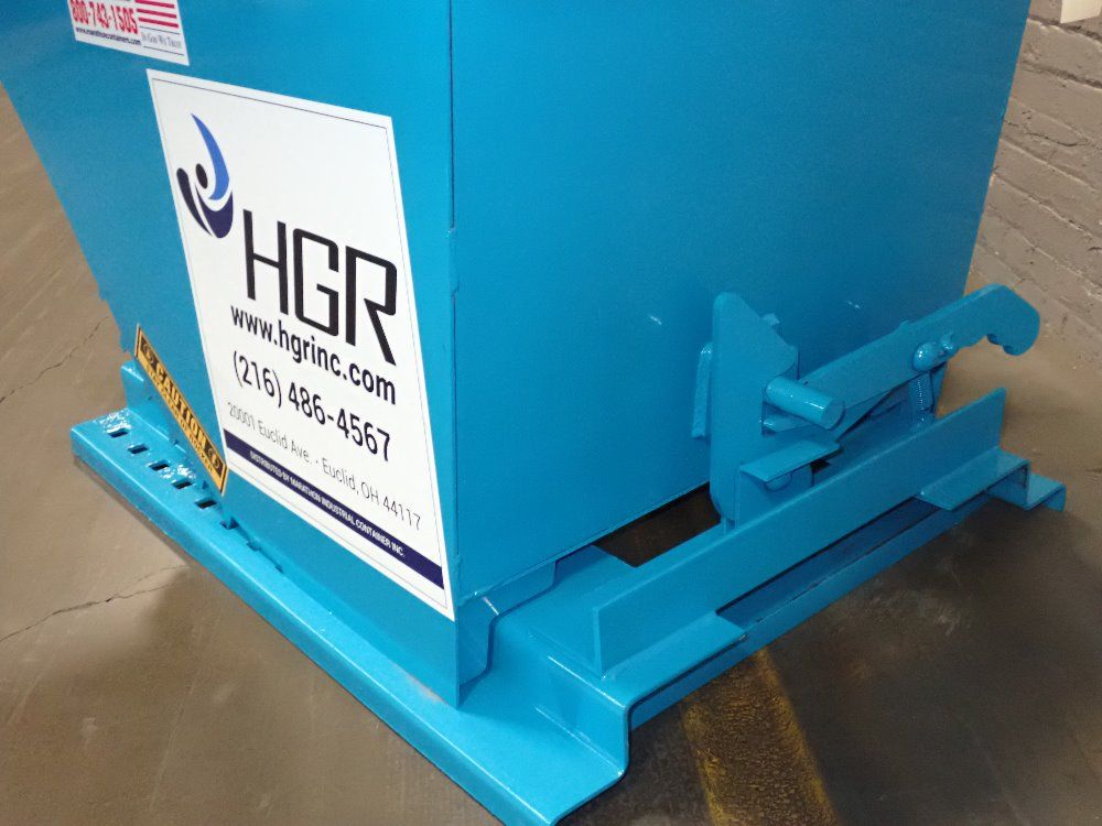 Marathon 0.5 Cu Yd / 2500# 0.5 Cubic Yard (2,500 Lb Capacity) Self-dumping Hopper With Posi-lock - Hd-50