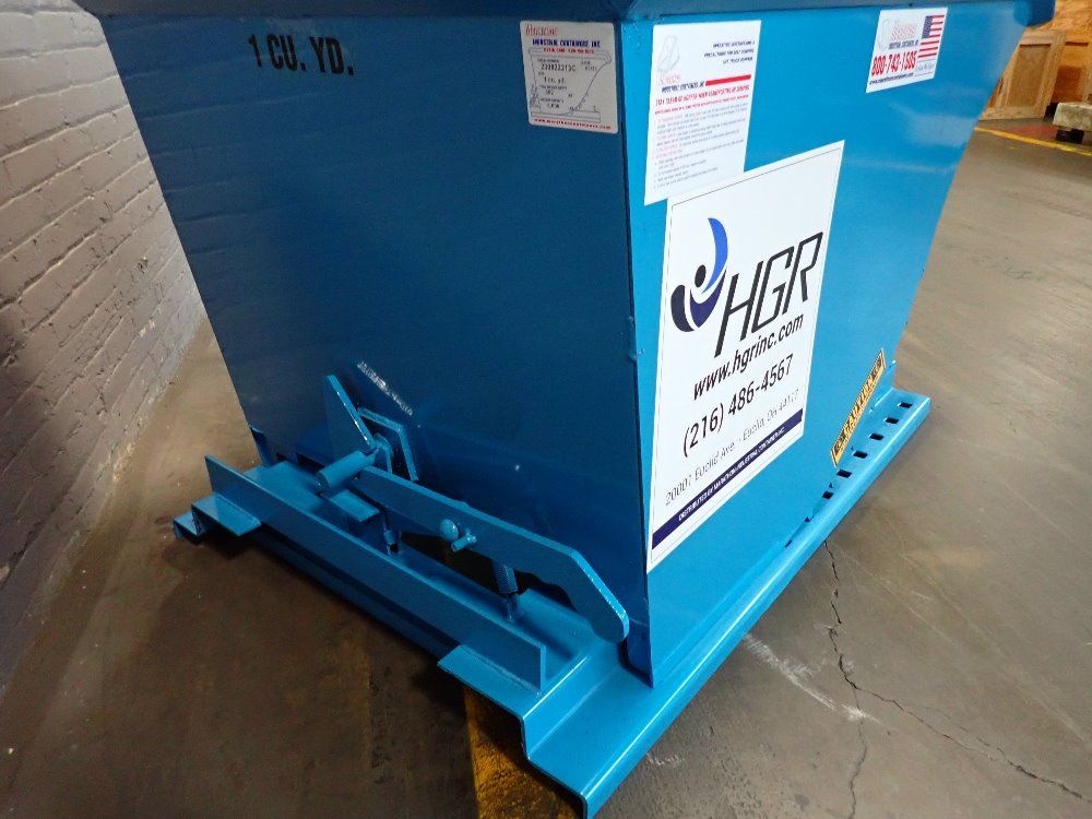 Marathon 1 Cu Yd / 6000# 1 Cubic Yard (6000 Lb Capacity) Self-dumping Hopper With Posi-lock - Hd-100