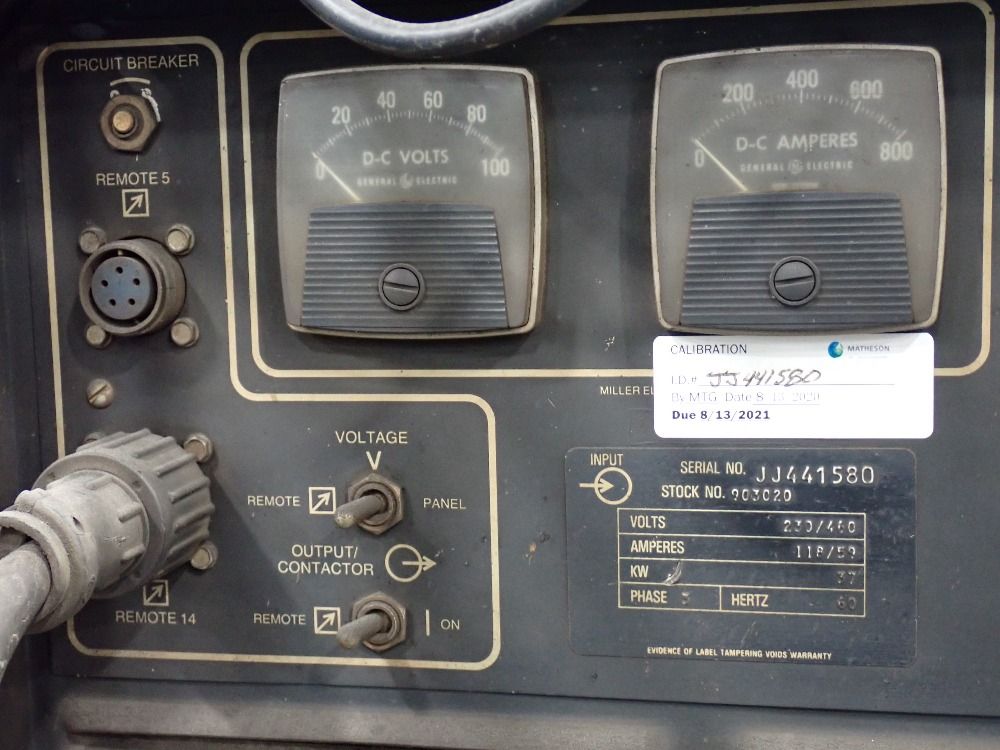 Miller 37 Kw Welder W/wire Feeder - Deltaweld 651