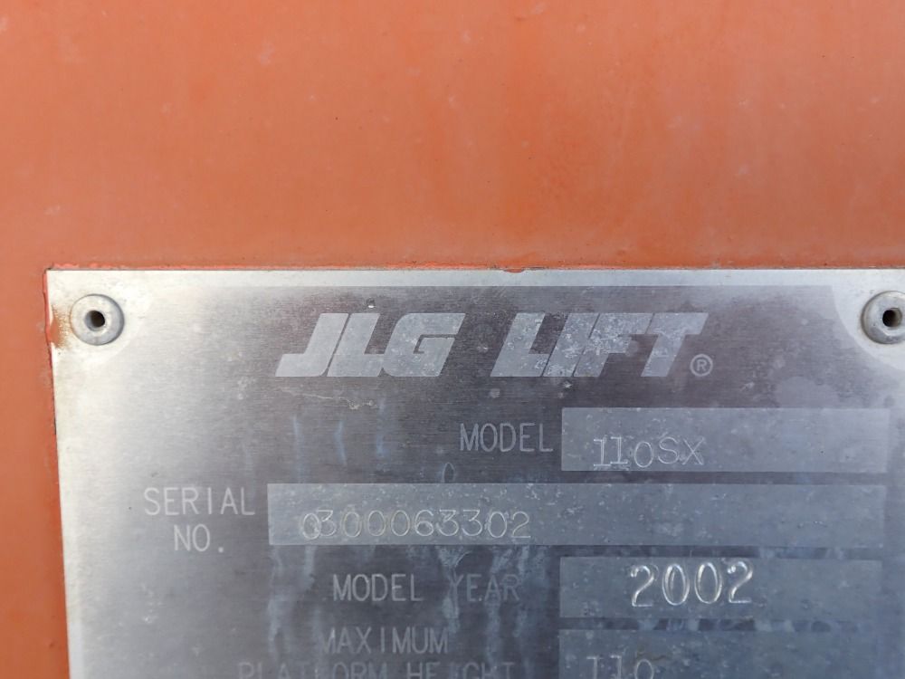 Jlg 1000 Lb Diesel Boom Lift - 110sx
