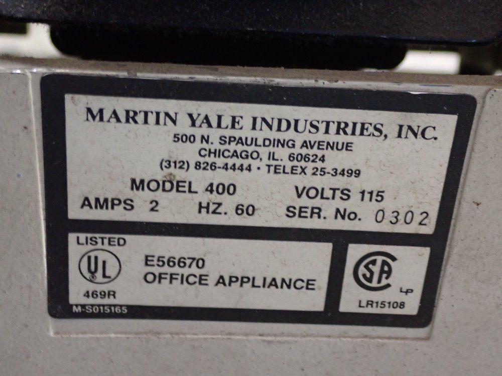 Martin Yale Paper Folding Machine - 1501