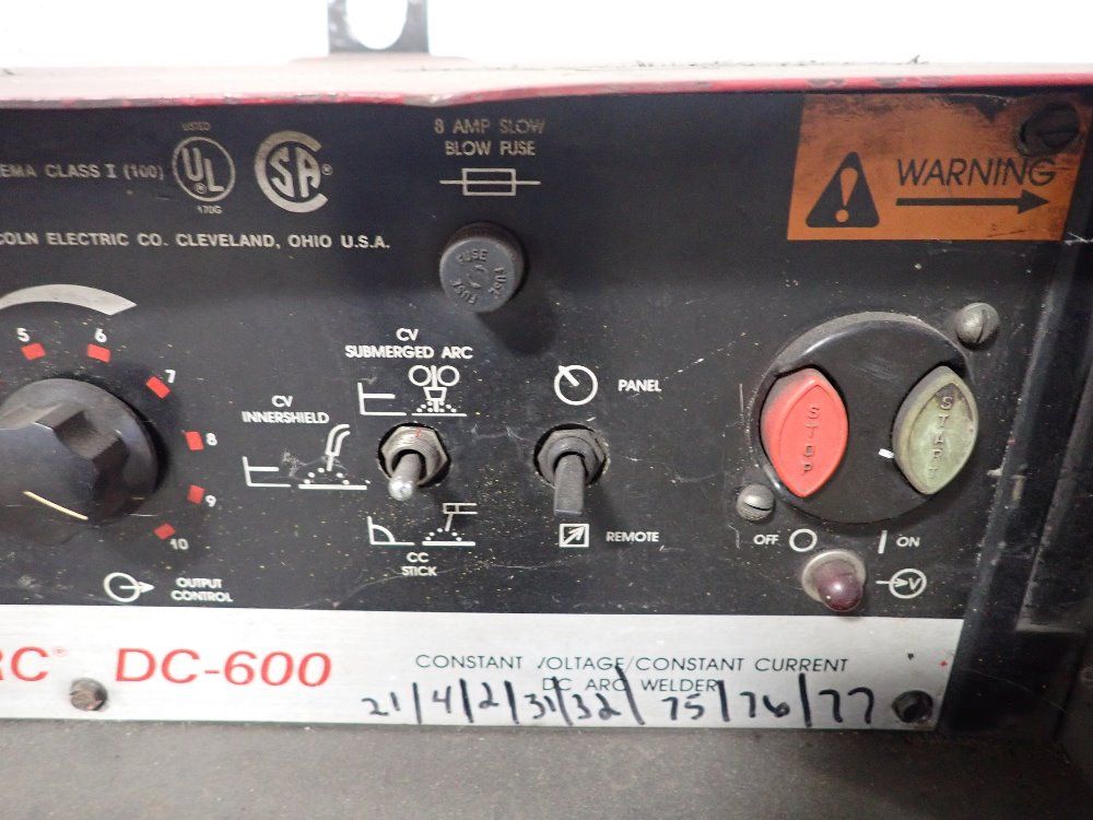 Lincoln Electric 600 Amps Welder - Ideal Arc Dc-600