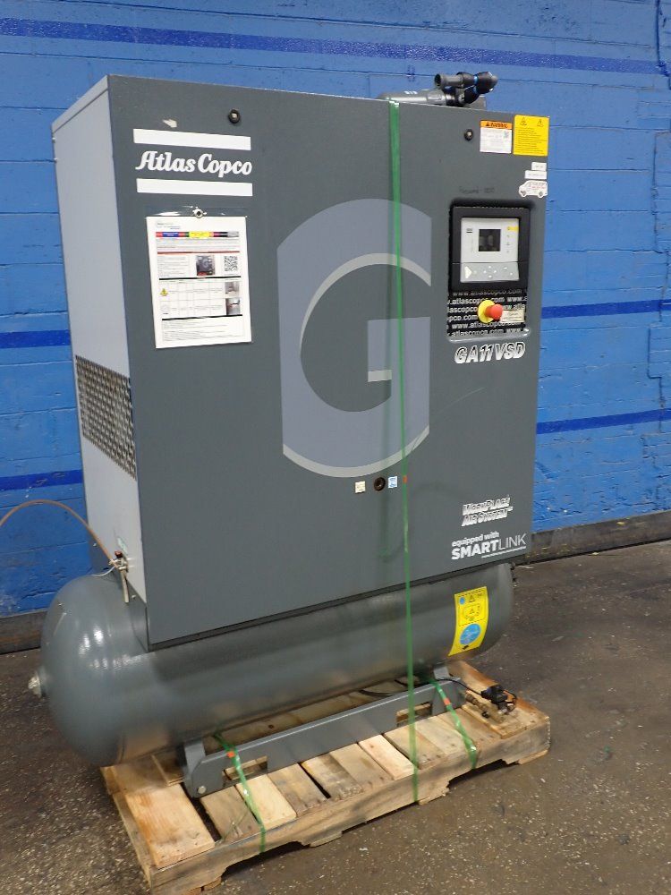 Atlas Copco 15 Hp Air Compressor - Ga11vsd
