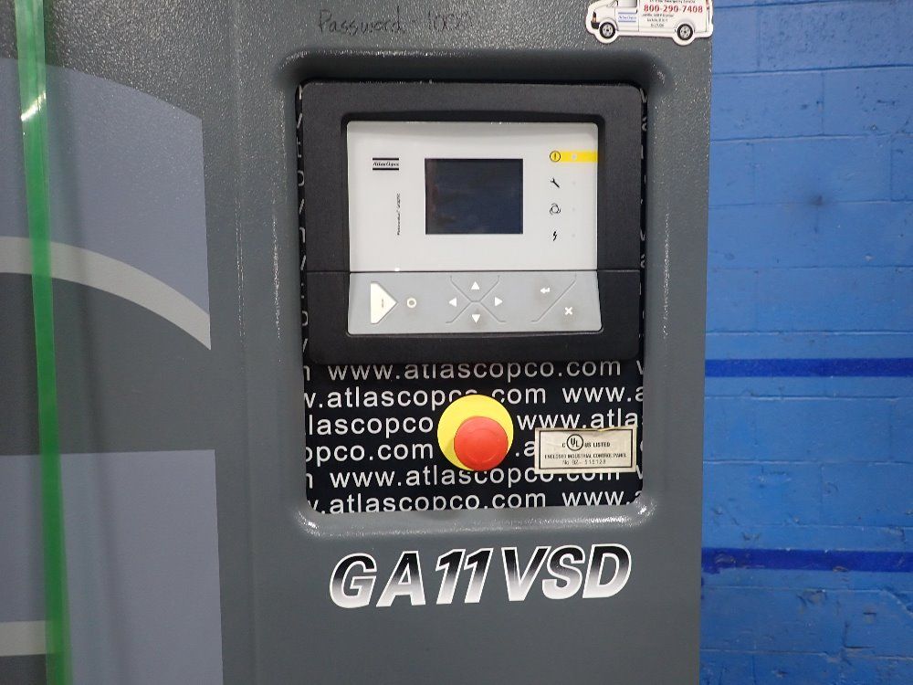 Atlas Copco 15 Hp Air Compressor - Ga11vsd