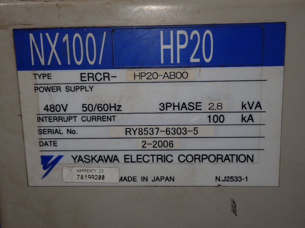 Yaskawa Robot - Motoman Hp20