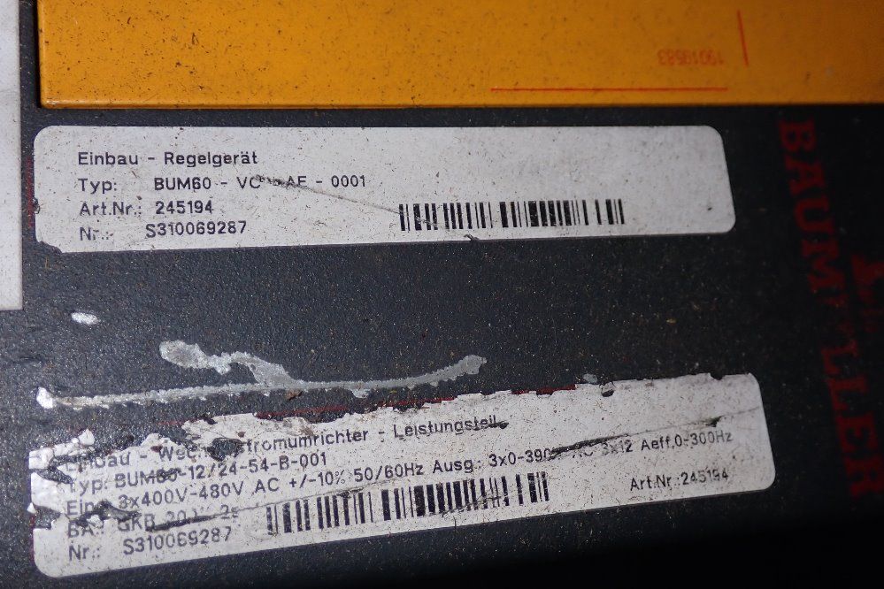 Baumuller Power Supply - Bum60-00/12