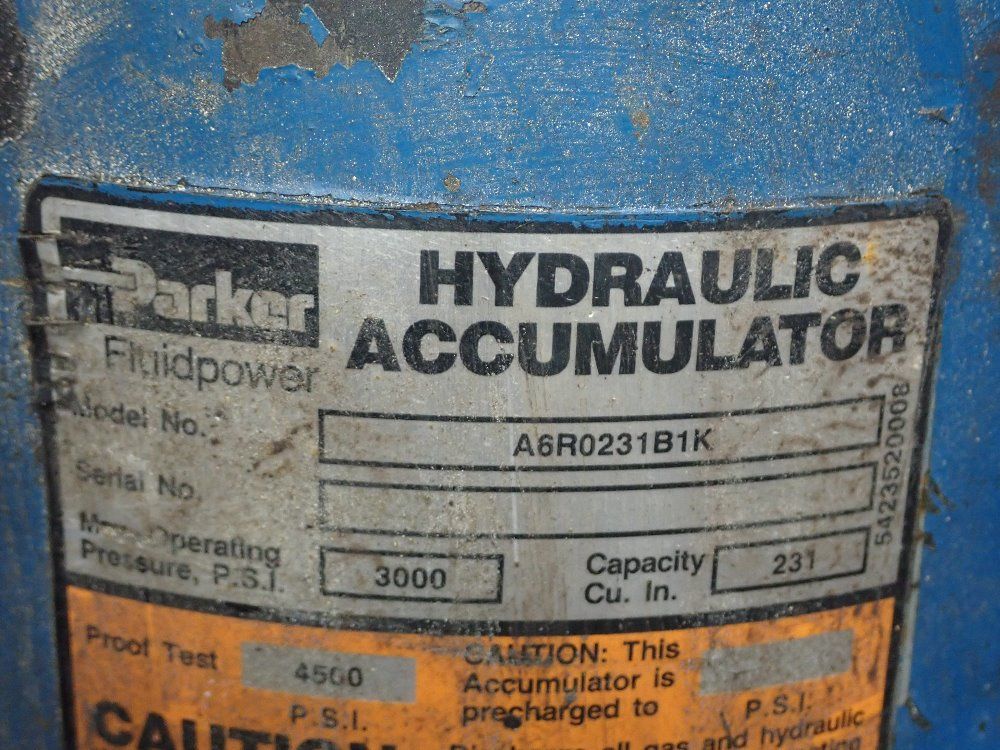 Parker Hydraulic Accumulator - A6r0231b1k