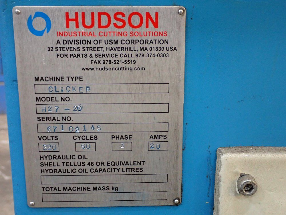 Hudson Clicker Press - H27-20