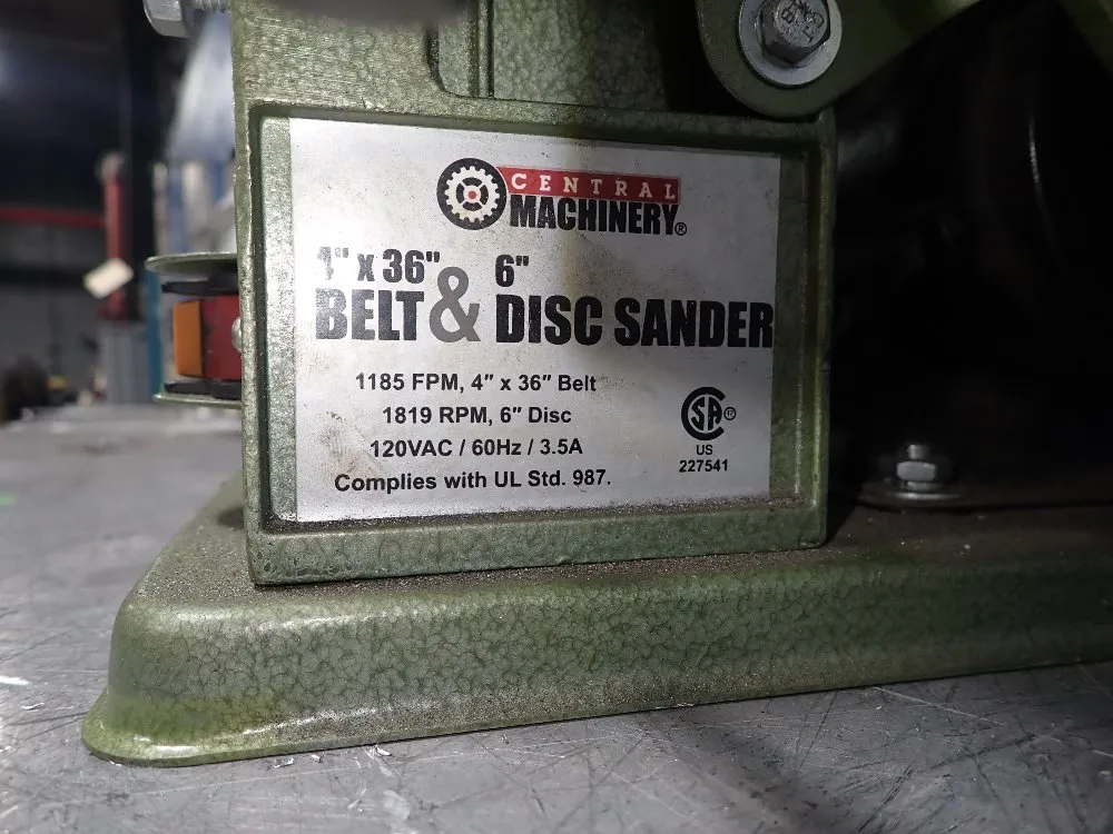 Central Machinery 4" Belt/6" Disc Belt/disc Sander