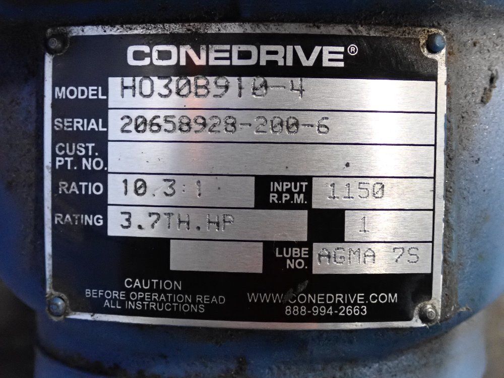 Conedrive 10.31 Ratio Gear Reducer - H030b910-4