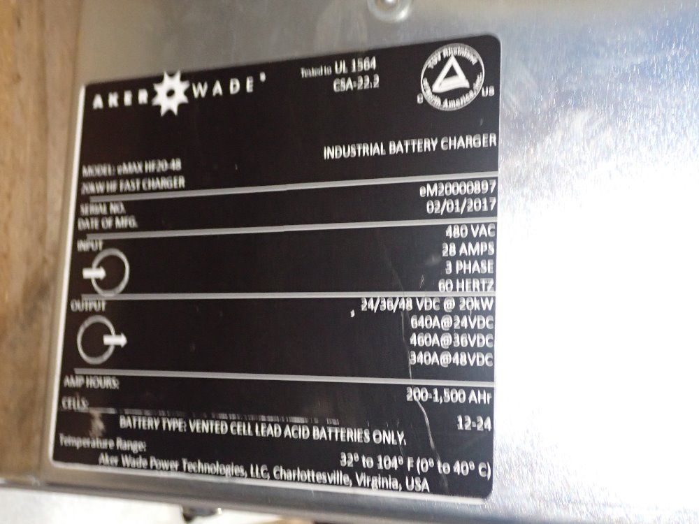 Akerwader Battery Charger - Emax Hf20-48