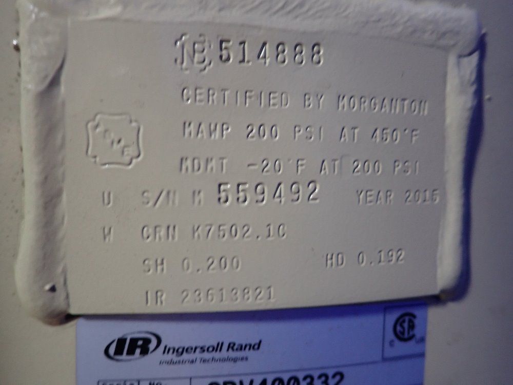 Ingersoll Rand 10 Hp Air Compressor - 2545