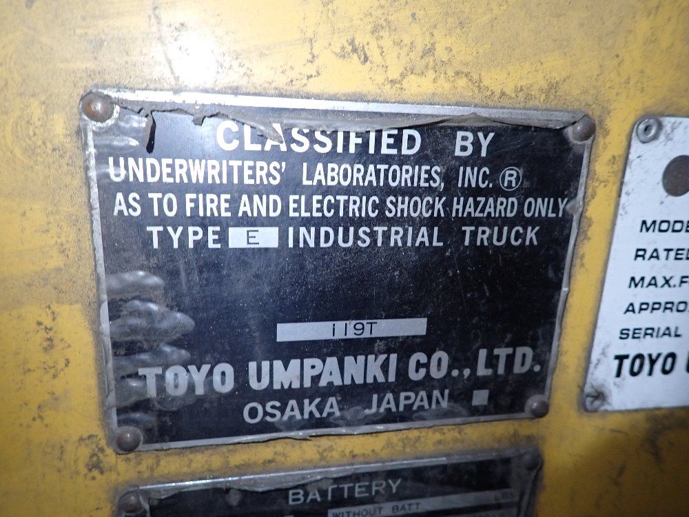 Tcm 2480 Lbs Electrical Forklift - Fcb15h2