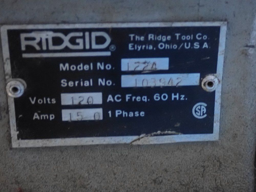 Ridgid 5" Bore Pipe Threader - 1224