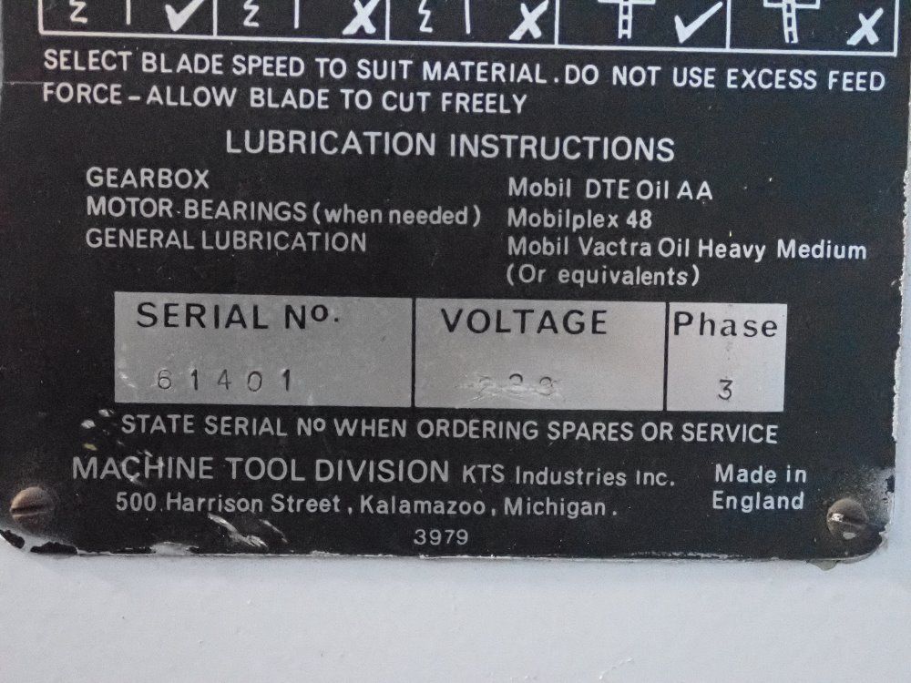 Kalamazoo/startrite 24" X 7.5" Vertical Band Saw