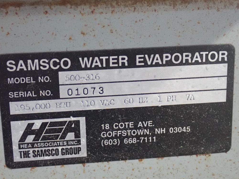 The Samsco Group 195,000 Btu Water Evaporator - 500-316