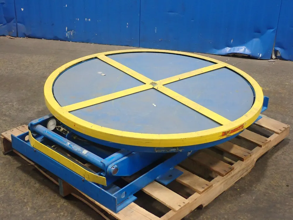 Used Bishaman Pneumatic Lift Table HGR Industrial Surplus