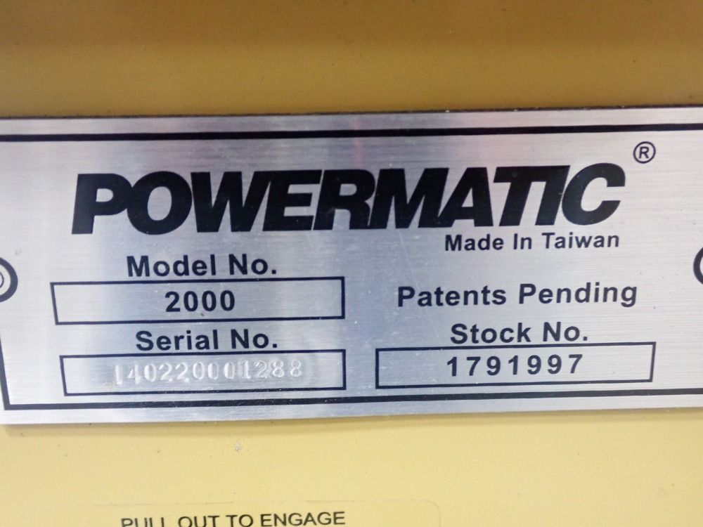Powermatic Table Saw - 2000