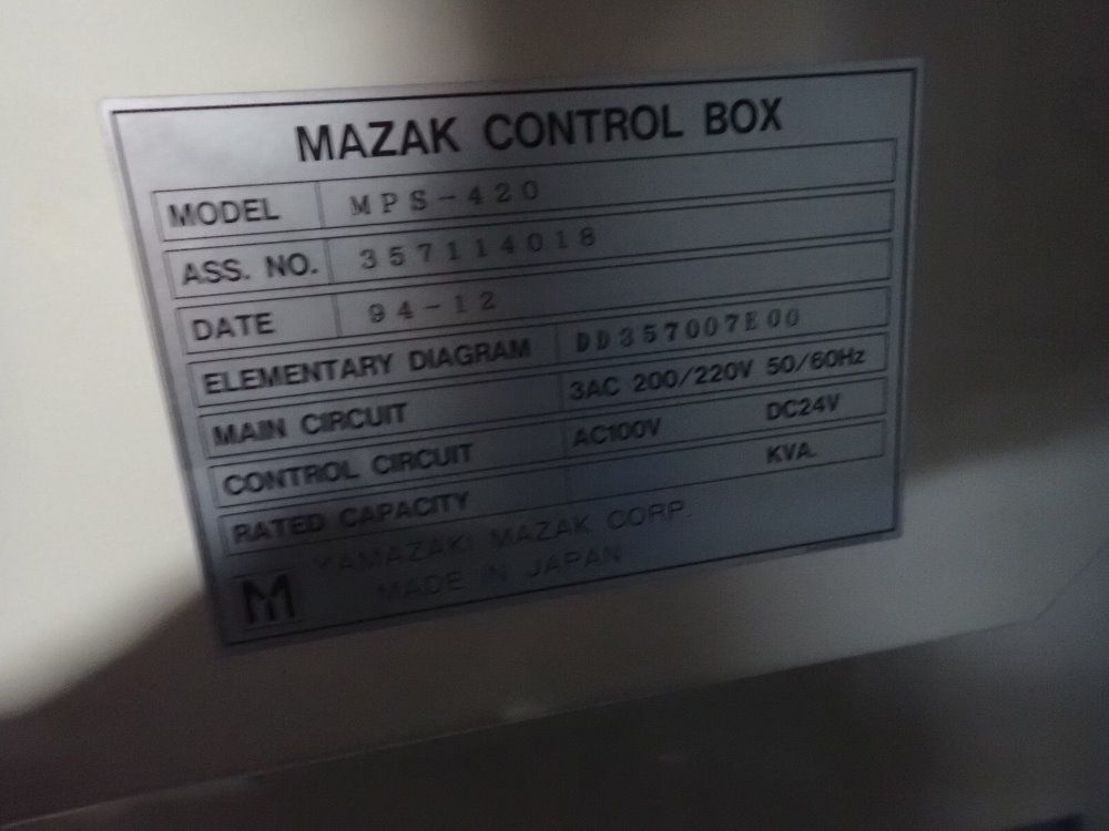 Mazak Twin Spindle Cnc Lathe - Multiplex 420 Mark Ii