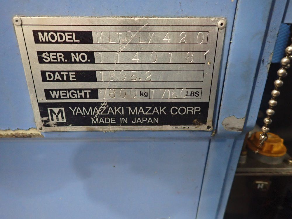 Mazak Twin Spindle Cnc Lathe - Multiplex 420 Mark Ii