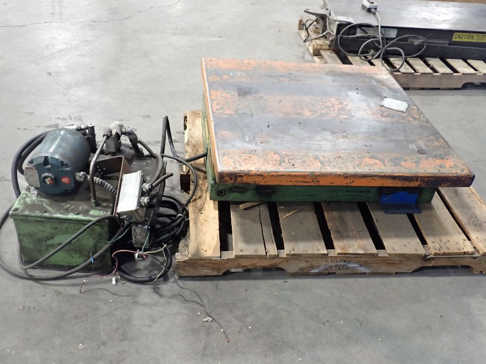 American Mfg. Co. Inc. 3000 Lbs. Hydraulic Scissor Lift Table - M-1170-2ba-s