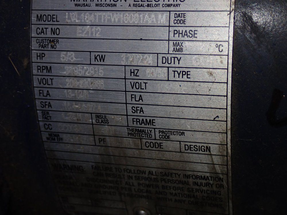 Marathon 5 Hp Motor - E2112