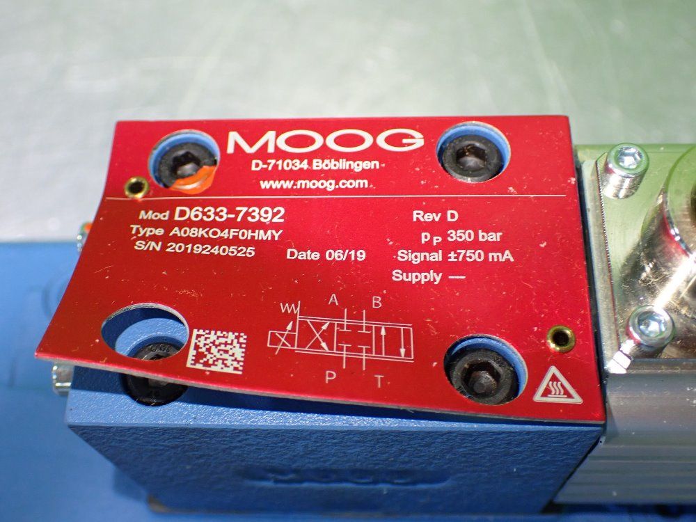 Moog D684z4132b Proportional Servo Valve. D633-7392. A0ko4f0hmy - D684z4132b