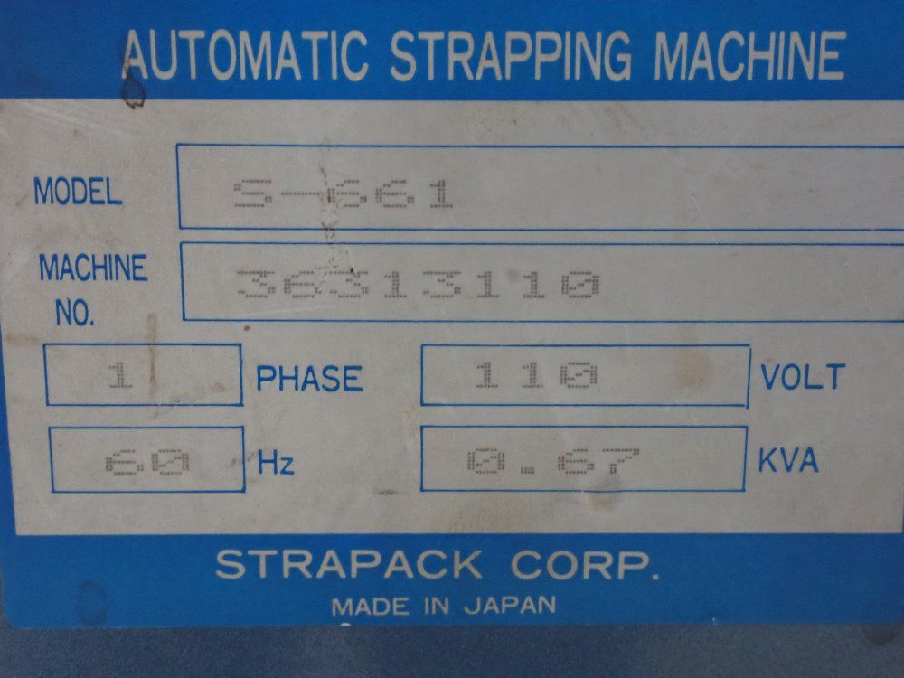 Wilton .67 Kva Strapping Machine - S-661
