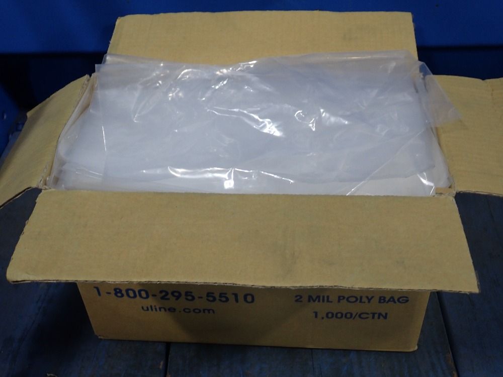 Uline 12"x12" 2mm Poly Bags - S-1344