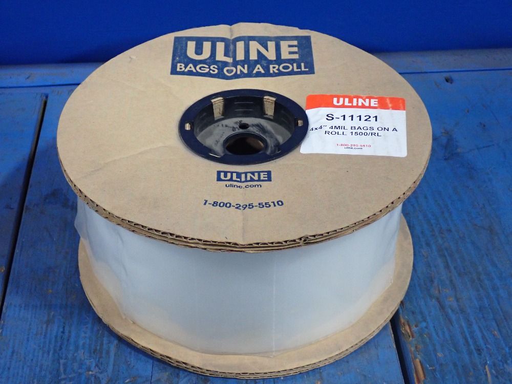 Uline 4"x4" 4 Mm Poly Bags On A Roll - S-11121