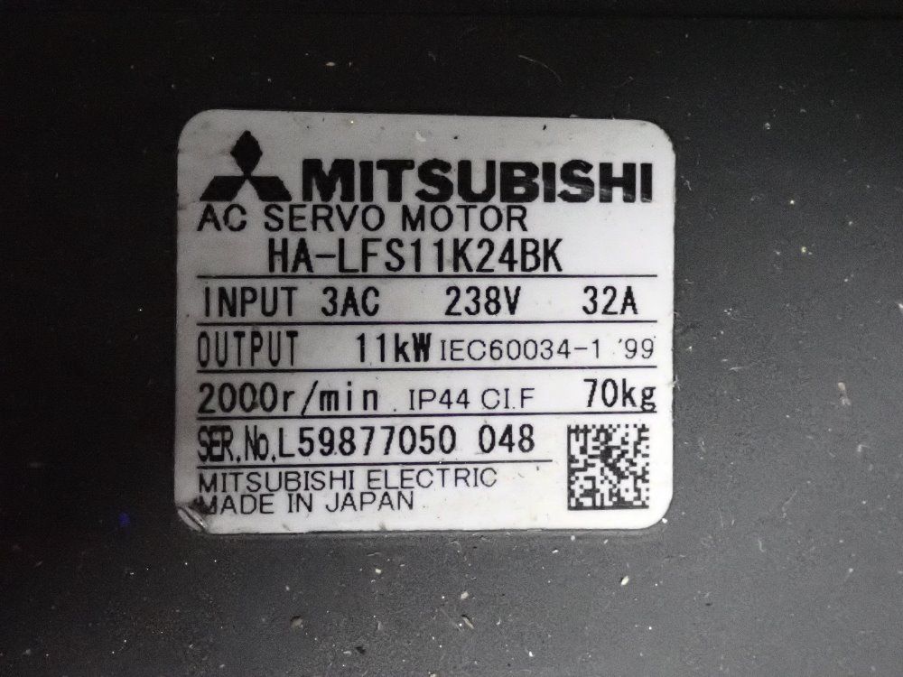 Mitsubishi 11 Kw Servo Motor - Ha-lfs11k24bk