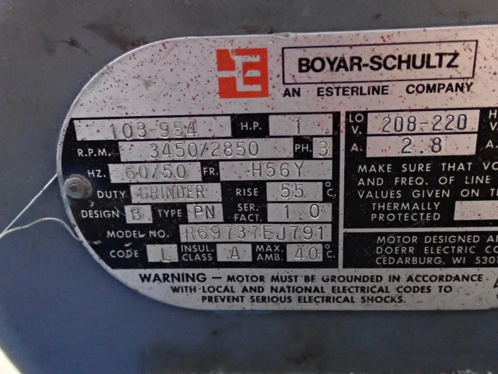 Boyar-schultz 6" X 12" Surface Grinder - Hr612