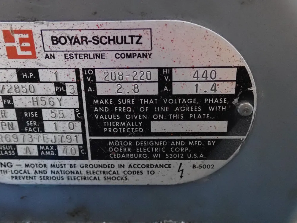 Boyar-schultz 6" X 12" Surface Grinder - Hr612