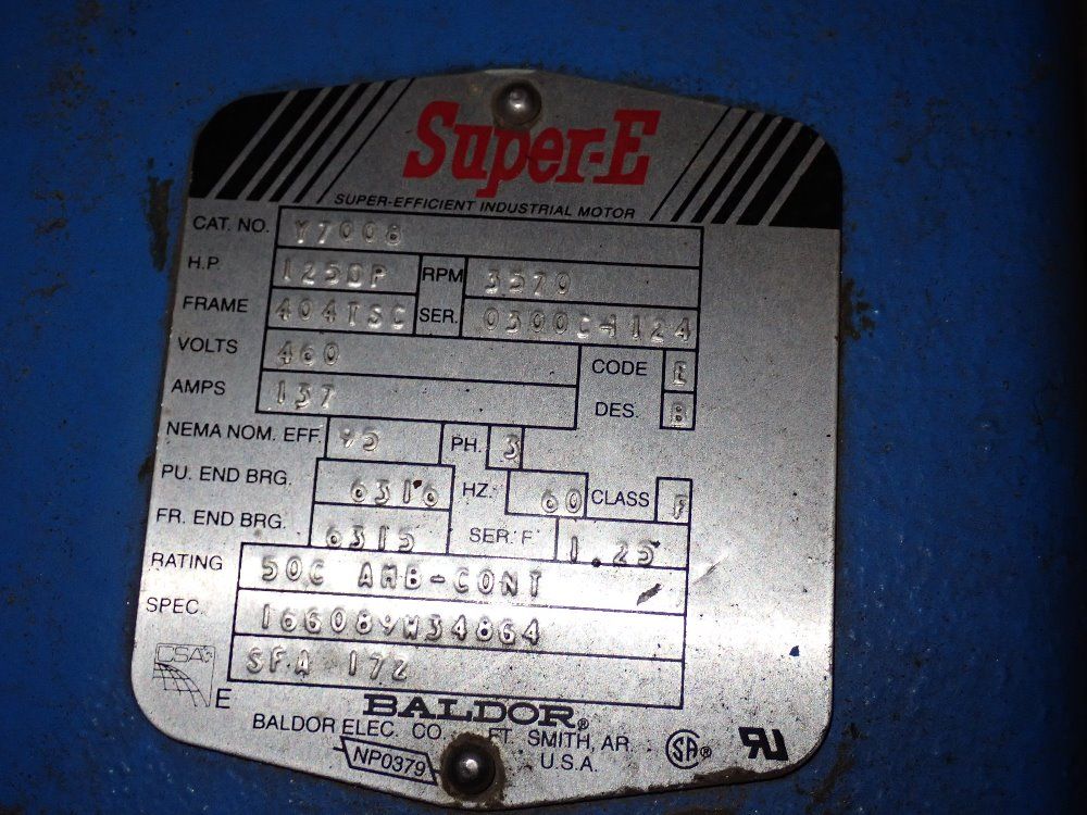 Kobelco 125 Hp Air Compressor - Knw A1-c/h